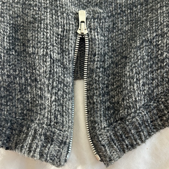 THEORY‎ Size S Sal B Woodstock Turtle Neck Sweater Gray EUC Wool Blend - Picture 7 of 12